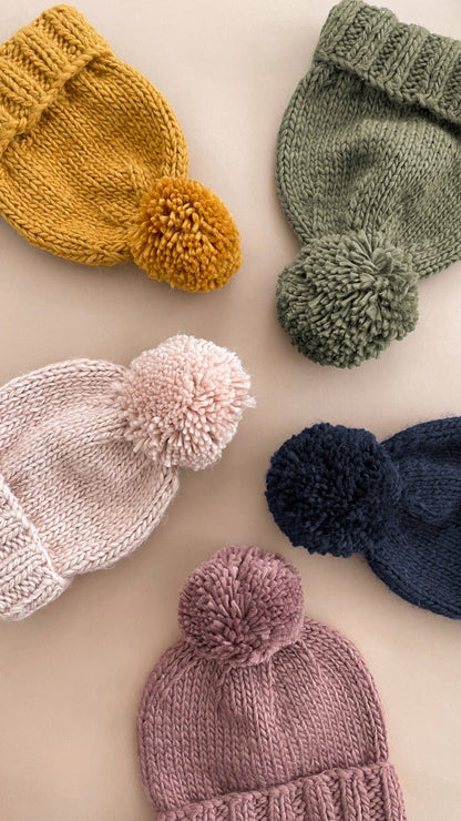 Classic Pom Hat | Blush