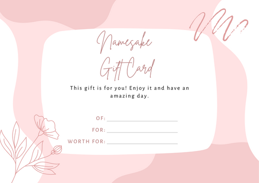 Namesake Gift Card