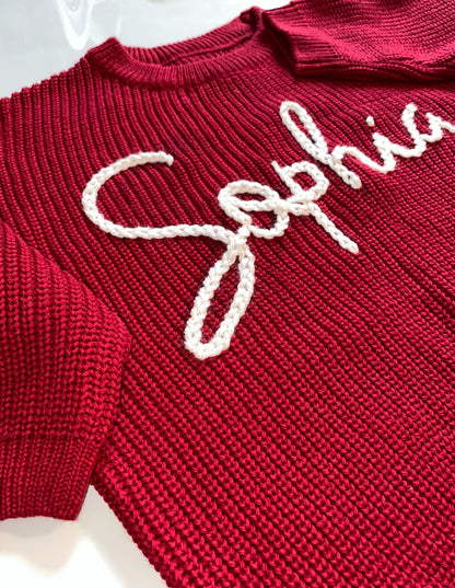 Crimson Signature Sweater